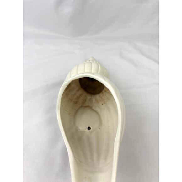 Vintage Fitz & Floyd Seashell Planter Vase MCM Cottagecore Ceramic Japan 17" - Picture 13 of 16